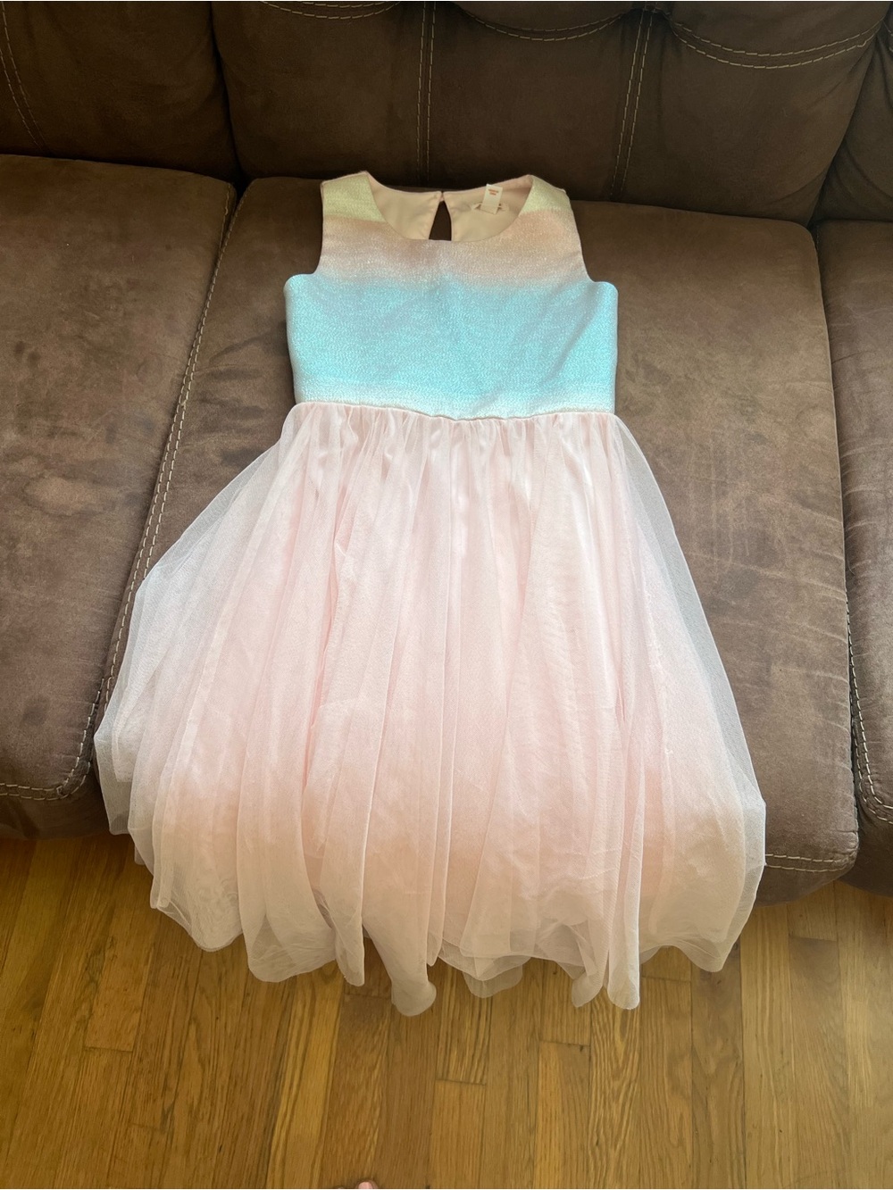 Cat & Jack Light Pink Tulle Party Dress with Shimmery Bodice
